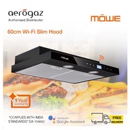 Aerogaz/Mowe 60cm Wi-Fi Black Color Slim Hood MW680B