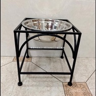 Bowl Sargou Mote Square Etc. Gold Stainless Steel Bowl Pet Art Su Large Dog Rack Fur Shepherd Bowl C