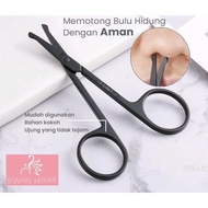 MATA COD Nose Hair Scissors Eyelash Scissors Eyebrow Scissors blunt tip nose hair clipper thread sci