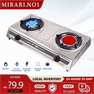COD Gas stove 2.7KW Dual Gas Stove Infrared Burner 8 Jet Head Nozzle LPG Cooktop dapur gas stainless