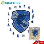 แฮร์รี่พอตเตอร์ Crathub-Ravenclaw-บ้านความภาคภูมิใจเกมกระดานตัวต่อจิกซอว์ไม้ | A3/ขนาดใหญ่ W/143จิ๊ก