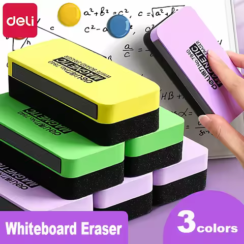 Deli 1/3pc Whiteboard Eraser Magnetic Can Adsorb Whiteboard Creative Convenient Painting Whiteboard 