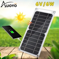 Auoyo แผงโซล่าเซลล์ รุ่น 6 วัตต์ MONO / POLY พลังงานแสงอาทิตย์ โซล่าเซลล์ แผงพลังงานแสงอาทิตย์ โพลี่ โมโน solar phone charger