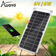 Auoyo 6V 6W Solar Panel Foldable Solar Panel USB Emergency Charging Board Flexible Solar Charger Cam