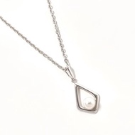【日本直送 中古美品】ミキモト MIKIMOTO ネックレス シルバー/アコヤ真珠 アクセサリー 磨き上げ処理済み