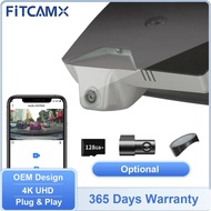 1 or 2 Channels FITCAMX Car Dashcam Recording with Night Vision, 4K Driving Camera DVR for Genesis G