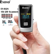 【🔥High performance🔥】EYOYO Bluetooth QR 2D 1D Barcode Scanner With LED Display Wireless Laser Bar Cod