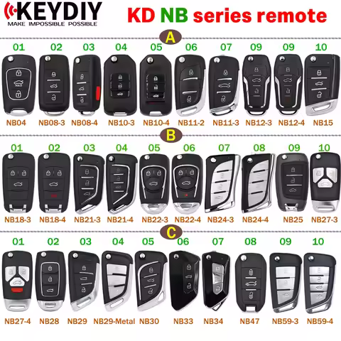 KEYDIY NB Series Remote NB11 NB10 NB12 NB15 NB18 NB22 NB28 NB29 NB30 NB47 NB59 for KD-X2 KD900 KD-MA