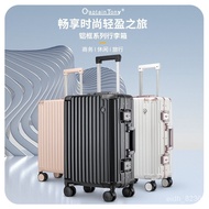 HY-6Suitcase Luggage Aluminium Frame Luggage Universal Wheel20Inch22Inch24Inch26Inch Fashion Boarding Bag FIH9