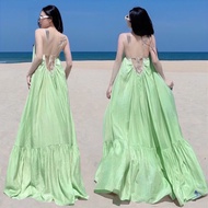 Luxury Backless Beach Maxi Dress Beach Dress