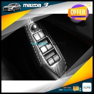 Mazda 3 BM  Interior Decoration Window Switch Panel Side Armrest Panel Carbon Fiber 2013 - 2018 Car 