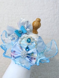 Frozen Elsa 冰雪奇緣艾莎 造型頸飾 寵物 圍巾 貓犬 狗狗