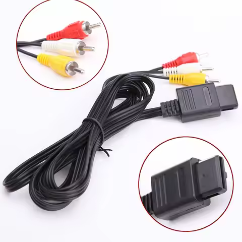 1.8M AV Cable Video Cable AV Cable To RCA Audio Video AV Cable Cord AV Audio Video Cable for Nintend