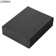 LONNG Printed Circuit Board Instrument Box, Black Aluminum Electronic Project , Electronic Box 27*82
