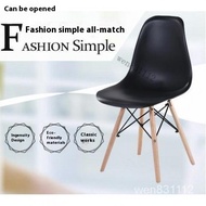 Modern Home Chair with Backrest Meeting Ghost Internet Celebrity Transparent Plastic Dining Chair
