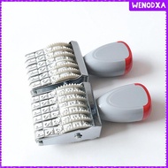 [Wenodxa] 6 A Digit Numbering Stamp Symbol Numerical 6 Roller Stamps for Stationery