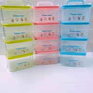 FJS กล่องใส่อาหาร กล่องปิ่นโต กล่องข้าวเข้าไมโครเวฟได้ ฝาล็อค รุ่น Eskimo Family