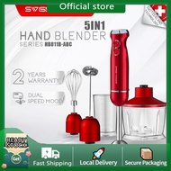 SwissThomas 5 in 1 Hand Blender Mixer Meat Grinder Milk Frother Whisker Food Chopper Grinder (1200W)
