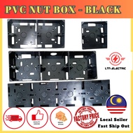 BLACK PVC SURFACE NUT BOX | SWITCH BOX | PVC BOX 3x3 3x7 3x10 3X12 SPECIAL FOR BLACK COLOR SWITCHES]