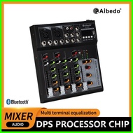 ➕◬ ∷ ╯ Aibedo F4-USB 4 Channel Audio Mixer Soundcard bluetooth mixer console