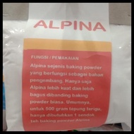 Alpina baking powder, Alpina cake developer and crunchy
