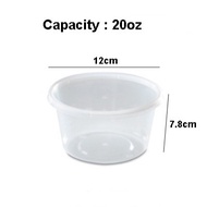 20oz Microwave Container Food Container Round / Take Away Container / Bekas Makanan