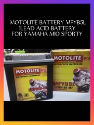 [TIRESKINGDOM MOTORSHOP] Motolite Battery MFYB5L 1Lead Acid Battery For Yamaha Mio Sporty ✴MOTOR PARTS? COME ON HERE!✴