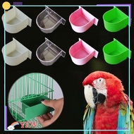 YEW Bird Cage Water Bowl, Bird Half Round Food Box Bird Feeding Trough Splash-proof Cup, Bird Feeding Bowl Bird Cage Accessories Parrot Feeding Tool