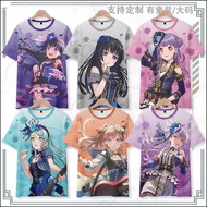 New Anime BanG Dream! T Shirt Japanese Men's Fashion Women Loose 3D Printing Unisex Casual Short Sleeve Top Cosplay
