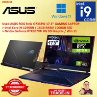 #RG134 USED ASUS ROG STRIX G733ZW Gaming Laptop intel i9-12900H 16GB 1TB SSD NVIDIA RTX3070Ti RTX 30