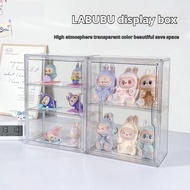 盲盒收納展示盒 Bubble Mart LABUBU V3 手持收納桌面防塵透明壓克力展示櫃