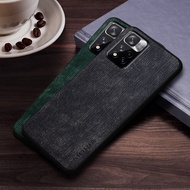 Case for Xiaomi Redmi Note 11 Pro Plus 11S 11T 5G 4G funda wood pattern leather cover for redmi note 11 pro case