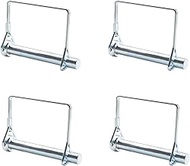 INCREWAY Wire Lock 4 Pieces 9.5mm Carbon Steel Shaft Locking Pin Square Loop Wire Lock for Track Far