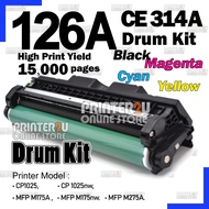 Compatible to H* CE314A LaserJet Pro CP1025 CP1025nw MFP CE310A Drum Unit H* 126A LaserJet Pro 100 M