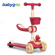 Scooter for Kids Girl Boy Foldable Height With light Outdoor for Toys Music&Seat 7 to 12 years old