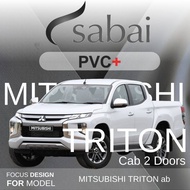 SABAI ผ้าคลุมรถยนต์ MITSUBISHI Triton Cab เนื้อผ้า PVC อย่างหนา คุ้มค่า เอนกประสงค์ #ผ้าคลุมสบาย ผ้าคลุมรถ sabai cover ผ้าคลุมรถกะบะ ผ้าคลุมรถกระบะ