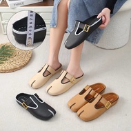 Sandal Wanita Bapau Jelly Karet New Slip On Import Motif Gesper Hak Rendah Empuk Elastis Terbaru