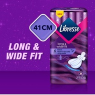 Libresse Maxi Night Secure Wings Longer Wider 41cm (6s)/32cm (10s) Disposable Sanitary Pad Tuala Wanita Pakai Buang