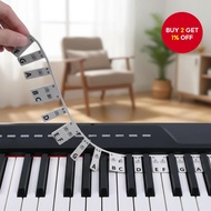 61-Key Trimmable Piano Keyboard Beginner's Note Guide Silicone Music Stick for Five-Line Electronic