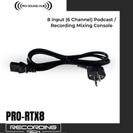 [ Baru] Recording Tech Pro-Rtx8 Mixer 6 Channel 8 Input Soundcard Usb