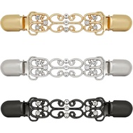3 Pcs Sweater Clips Waist Cinch Clips Vintage Dress Clip Back Cinch Shawl Cardigan Collar Clip to Ti