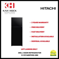 HITACHI R-VGY480PMS0 390L 2 DOOR REFRIGERATOR (STYLISH) - 2 YEARS MANUFACTURER WARRANTY + FREE DELIVERY
