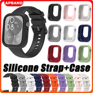 Smartwatch Silicone Case Strap for Huawei Watch Fit 3 Cover Screen Protector Band Accessories for Sm