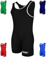 Exxact Sports Plain Wrestling Singlet, Powerlifting Singlet Youth Wrestling Singlet Men for Training