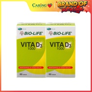BIO-LIFE VITA D3 1000IU 2X60S (CARING PHARMACY)