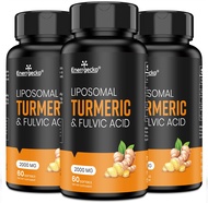 2000 mg Liposomal Turmeric Curcumin with Black Pepper & Ginger for Superior Absorption with Fulvic A