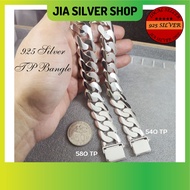 Ready Stock | 925 纯银 男款手链 | Original 925 Silver Bracelet Bangle 540/580 TP For Men | Gelang Tangan Lelaki Perak 925