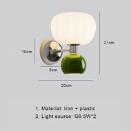 Modern Cream Style Wall Lamp Nordic Bedside LED Wall Light Indoor Lighting Room Decor Wall Sconces B