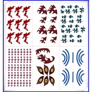 YB2 Demon Slayer Cosplay Sticker Tattoo Kokushibou Mitsuri Akaza Tanjirou Stripe Halloween Cosplay P