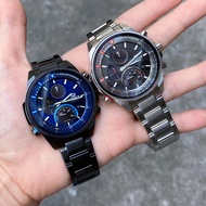 นาฬิกาผู้ชาย Casio Edifice โครโนกราฟพลังงานแสงอาทิตย์ กระจกคริสตัลแซฟไฟร์ รุ่น EFS-S590D-1AV สินค้าของแท้ รับประกันศูนย์ 1 ปี